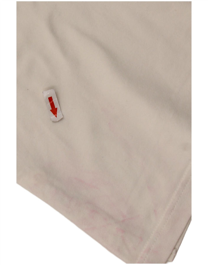 Nike Damen Crop Poloshirt UK 10/12 Medium Weiß