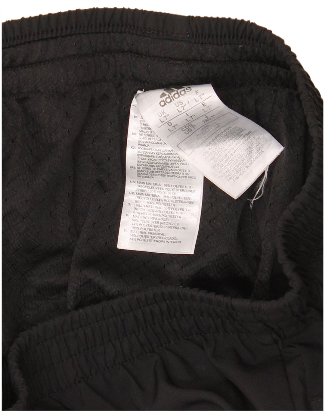 Adidas Herren großes schwarzes Polyester