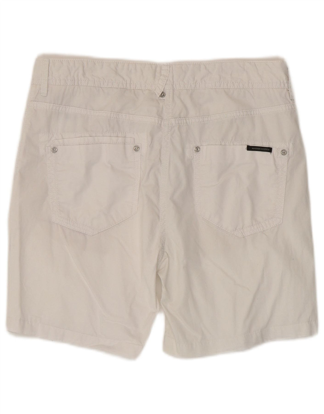 Maison Scotch Damen Freizeitshorts W27 Small Weiße Baumwolle