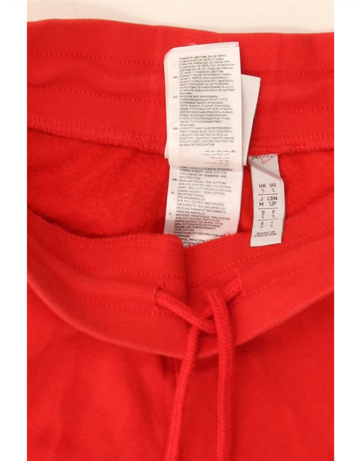 Adidas Herren-Trainingshose, Jogginghose, klein, rot, Baumwolle