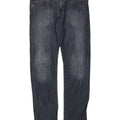 Rifle Herren Straight Jeans IT 48 Medium W34 L34 Blaue Baumwolle
