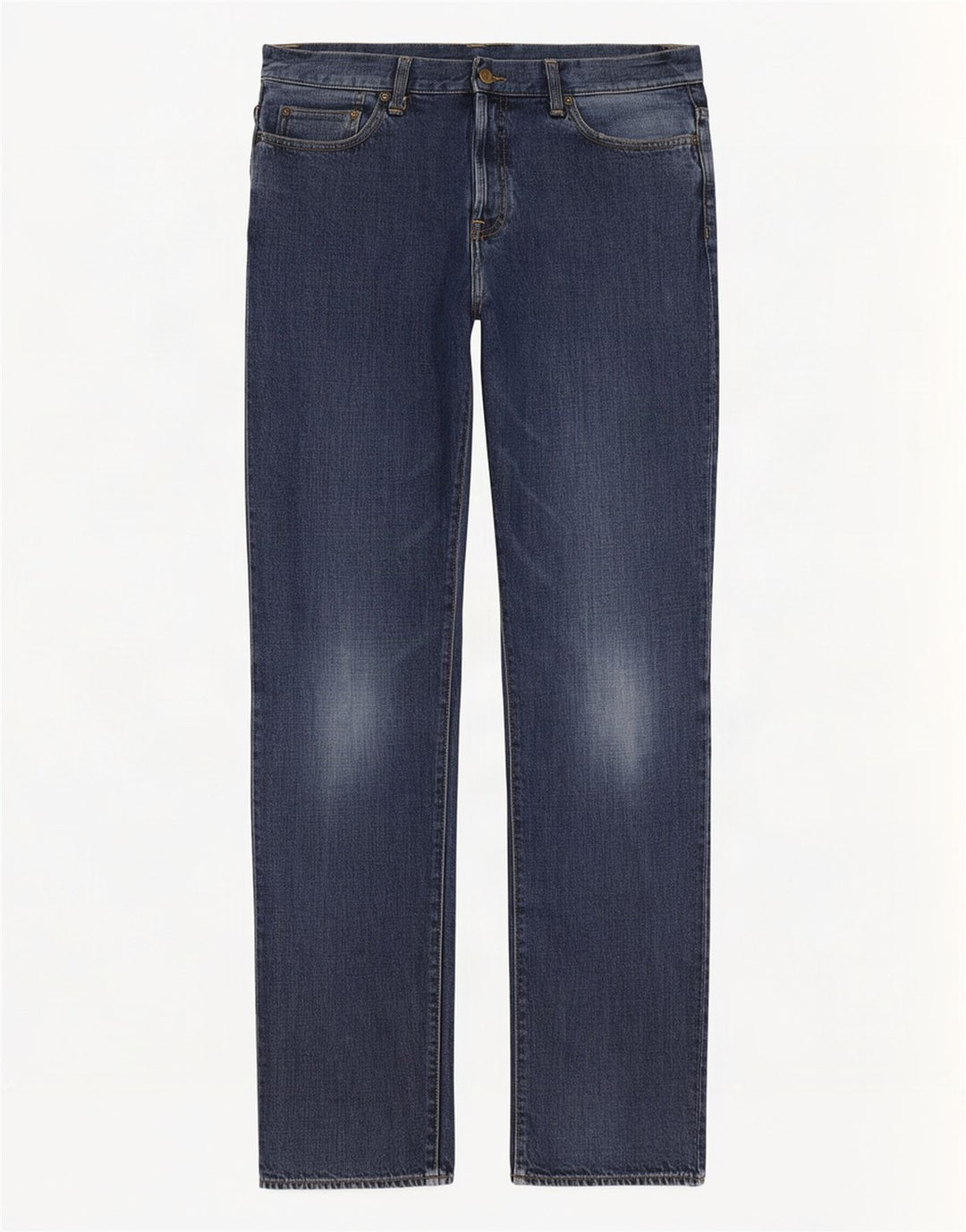 Carhartt Herren Straight Jeans W32 L34 Marineblaue Baumwolle