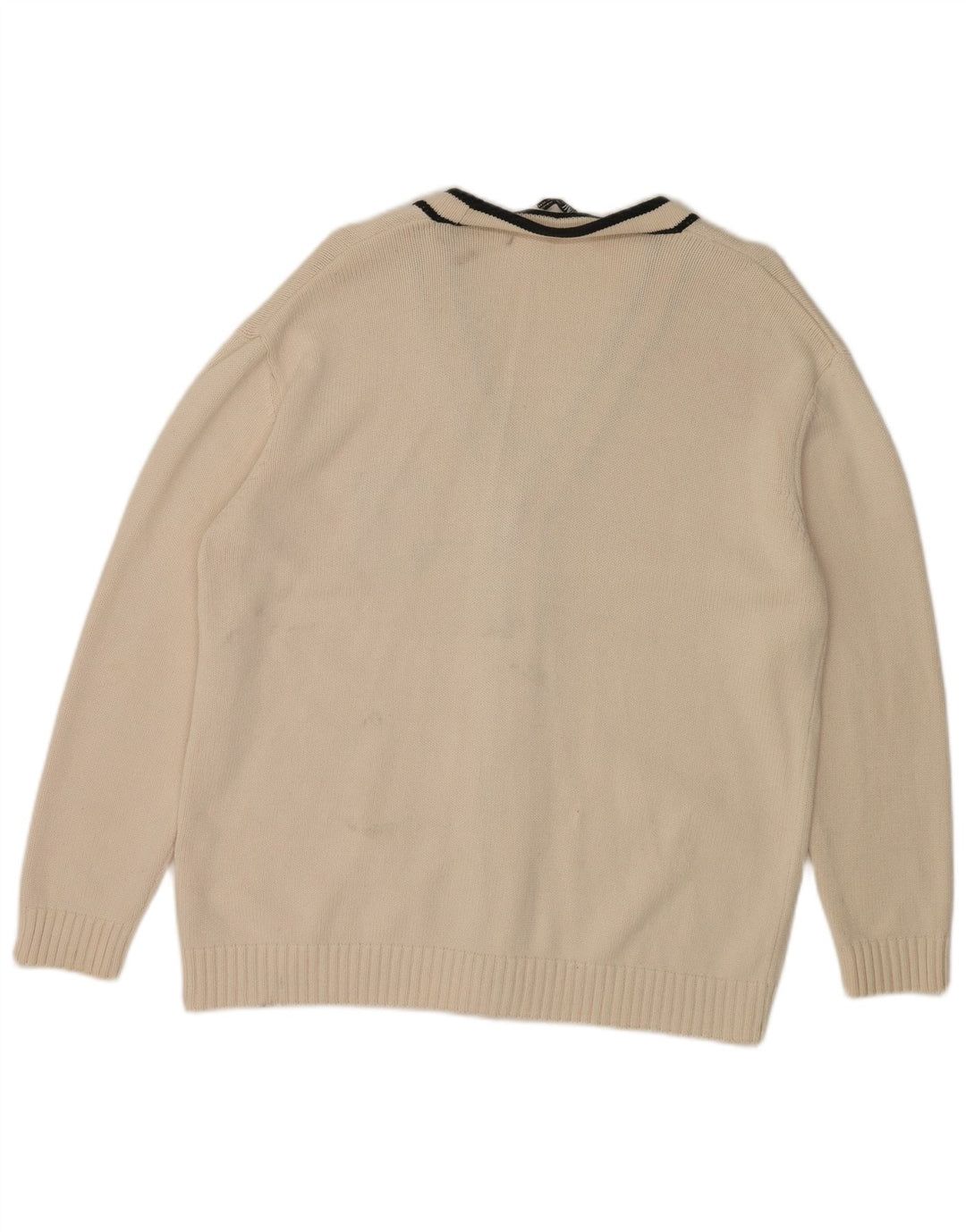 Zara Herren-Cardigan mit Grafik, XL, Weiß