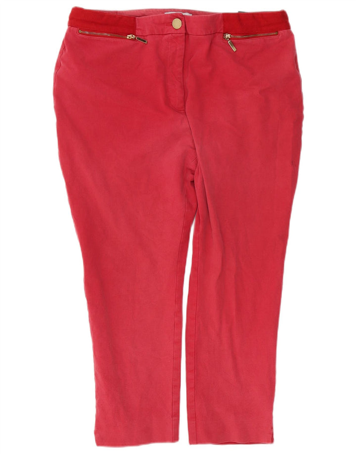 Marks & Spencer Damen Per Una Caprihose UK 16 Large W36 L23 Rot