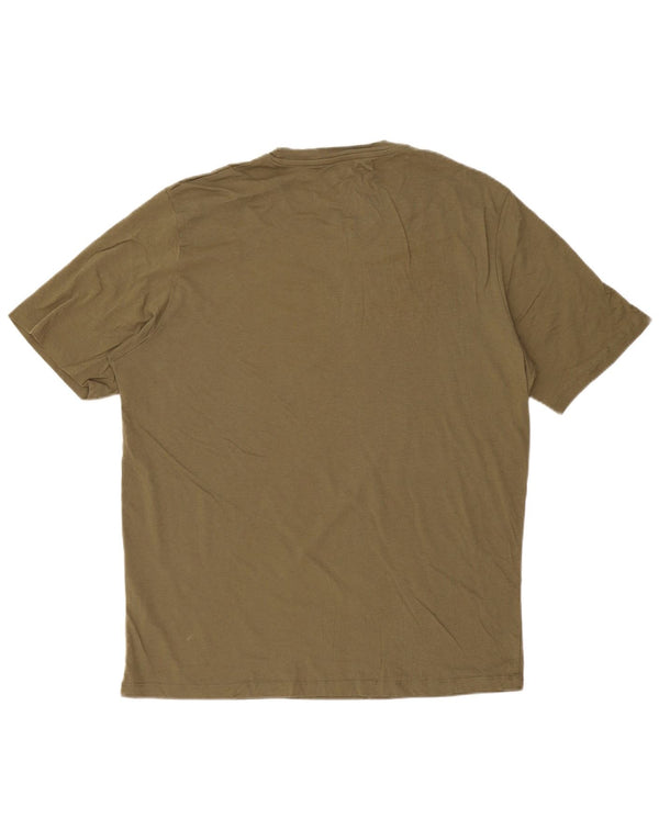 JACK & JONES Herren Grafik T-Shirt Top 2XL Grüne Baumwolle