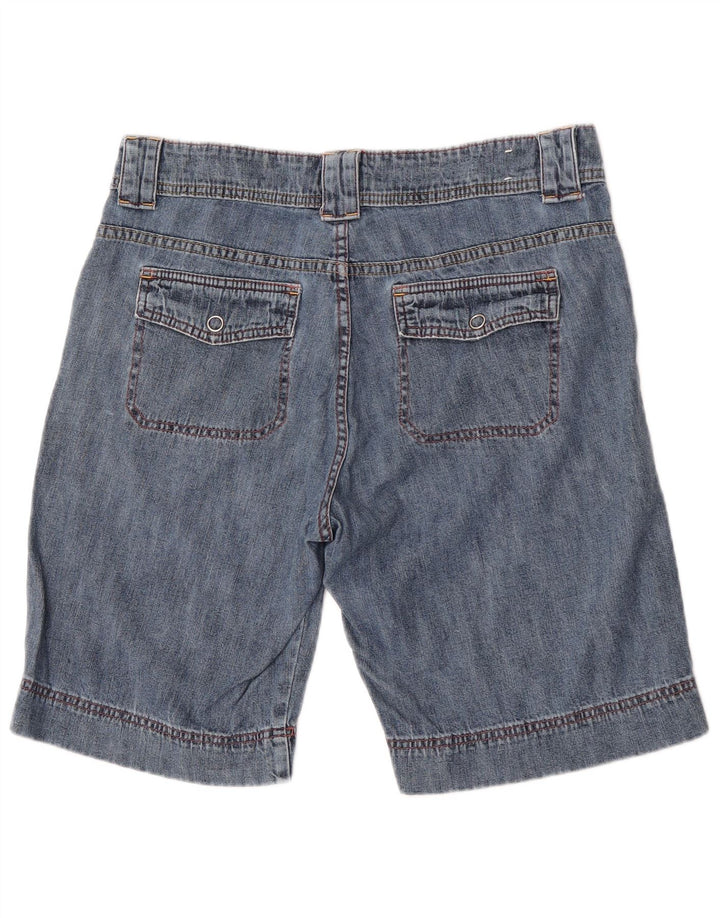 Lee Damen-Jeansshorts mit niedriger Taille, US 10, Größe L, W32, blaue Baumwolle
