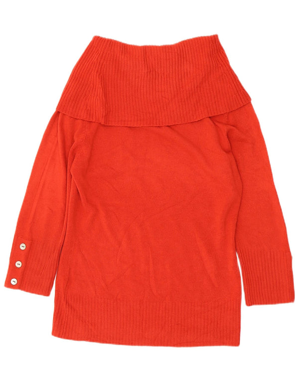 Per Una Damen-Pullover mit Rollkragen, UK 14, Mittelorange, Acryl