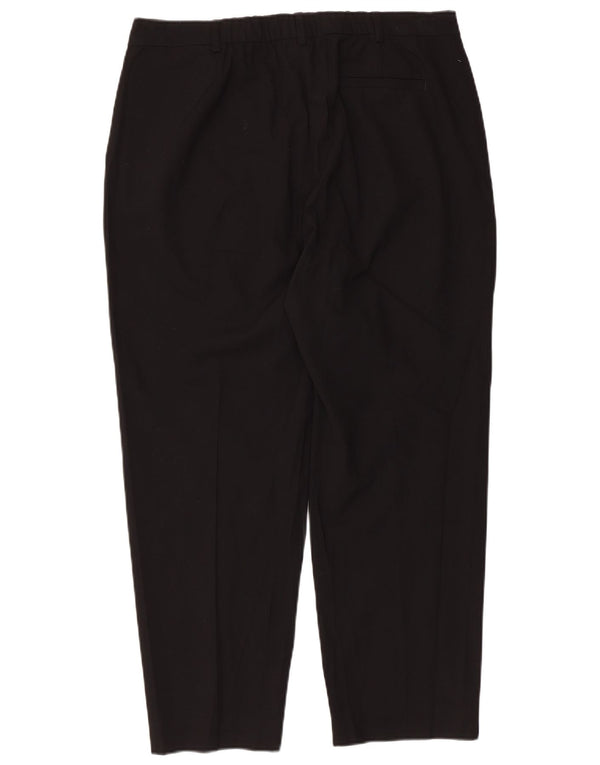 Marks & Spencer Damen Tapered Chinohose UK 16 Large W36 L26 Schwarz