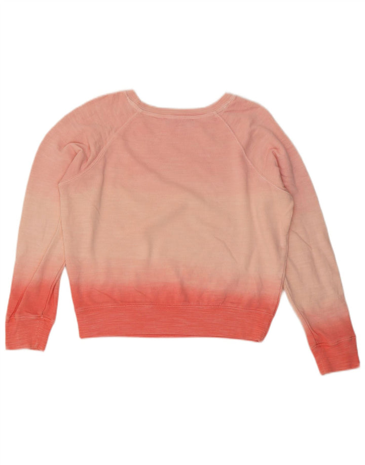 Marks & Spencer Damen Crop Sweatshirt Pullover UK 10 Small Rosa Farbblock