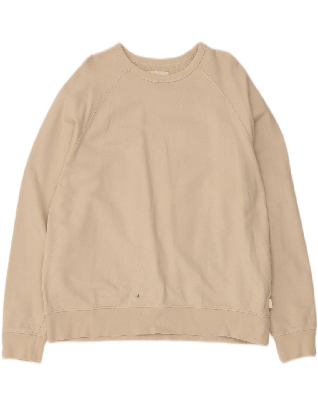 Marks & Spencer Damen Sweatshirt-Pullover UK 16 Large Beige Baumwolle