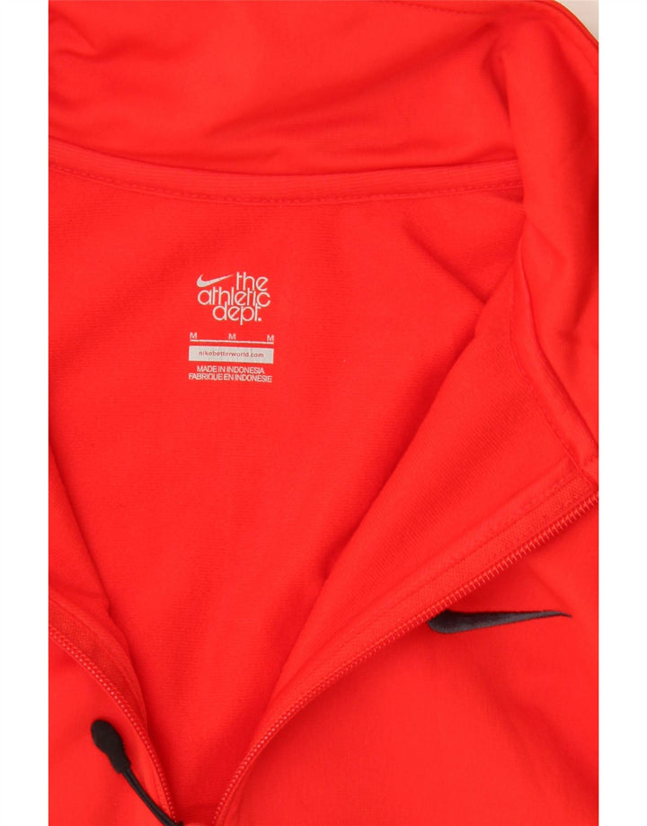 NIKE Herren-Trainingsanzug-Oberjacke, Mittelrot, Farbblock