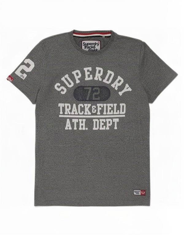 Superdry Herren-T-Shirt mit Grafik, Größe L, Grau, Baumwolle