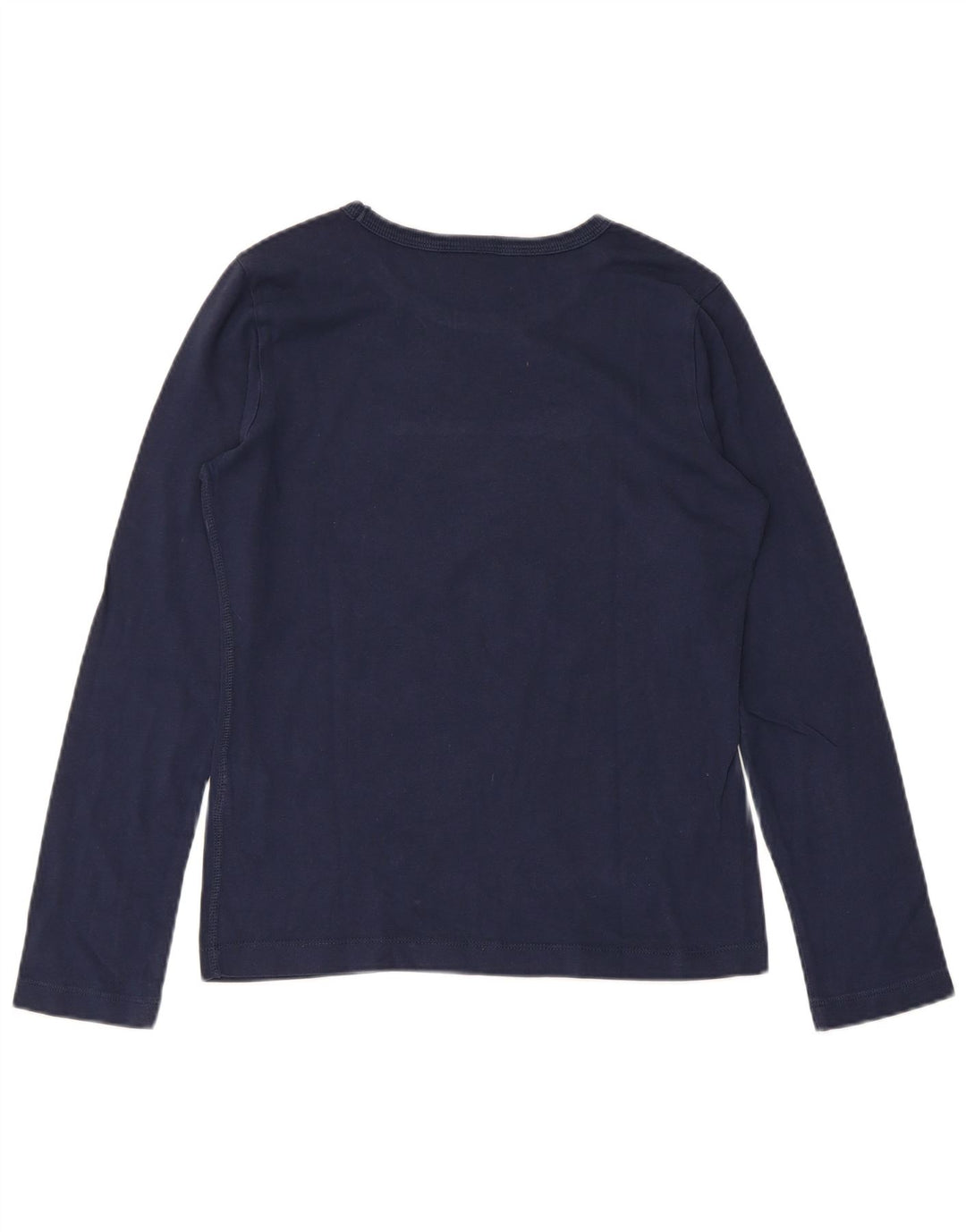 CHAMPION Damen Top Langarm UK 8 Small Marineblau Baumwolle