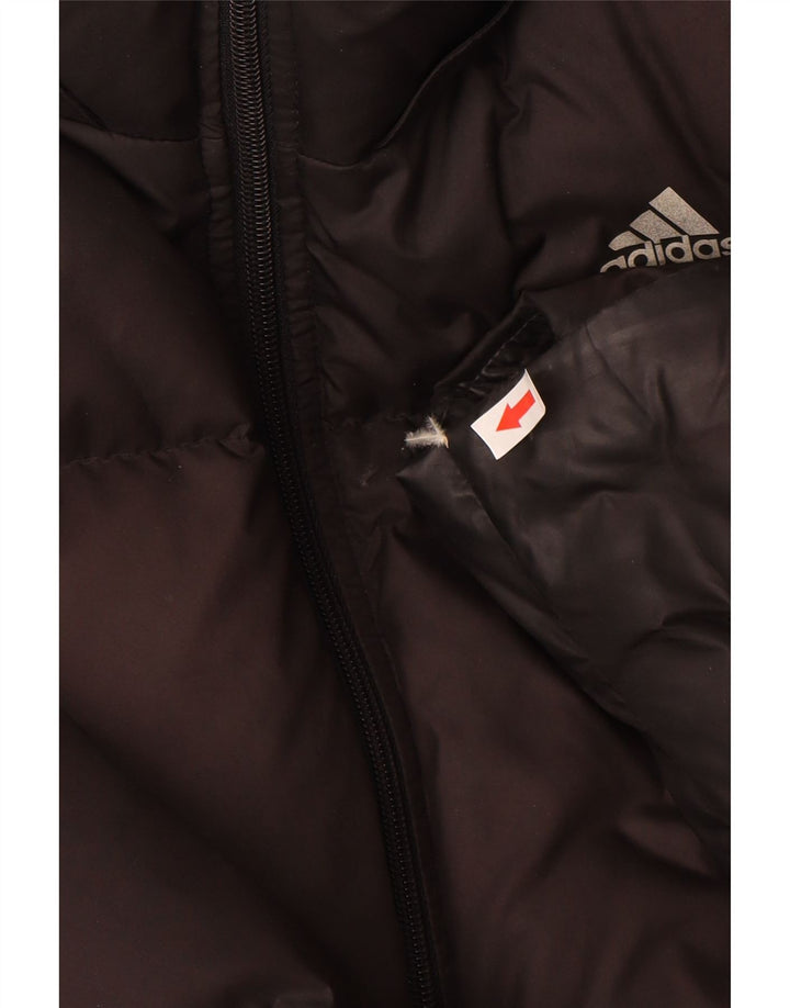 Adidas Herren Wattierte Jacke UK 40 Large Schwarz Polyester