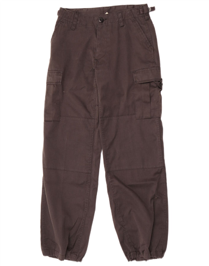 Vintage Herren Jogger Cargo Hose W28 L30 Grau