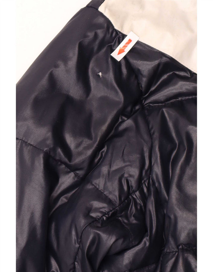 Armani Junior Boys Wattierte Jacke mit Kapuze, 15–16 Jahre, Marineblau, Farbblock