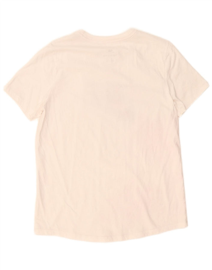 Nike Damen Graphic T-Shirt Top UK 10 Small Weiß