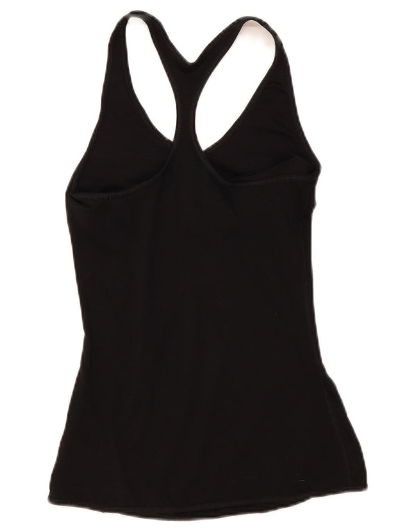 Nike Damen Dri Fit Weste Top UK 8 Small Schwarz Polyester