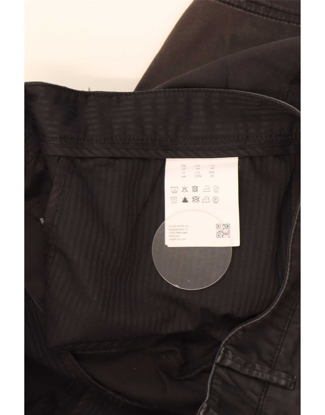 Hugo Boss Herren Chinoshorts W28 Small Schwarz Baumwolle