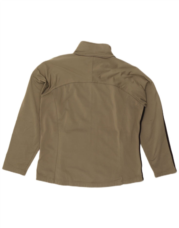 Asics Herren-Trainingsanzug-Top-Jacke, Mittel-Khaki-Polyester