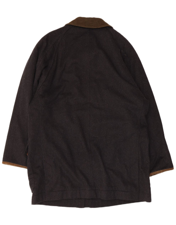 Schneiders Mens Overcoat EU 48 Medium Navy Blue Polyamide