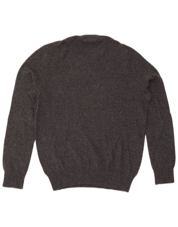 Polo Ralph Lauren Herren-Pullover mit Rundhalsausschnitt, mittelgraue Wolle