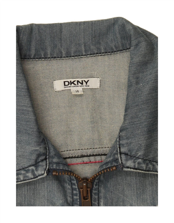 DKNY Girls Denim Jacket 13-14 Years Blue Vintage Dkny and Second-Hand Dkny from Messina Hembry 