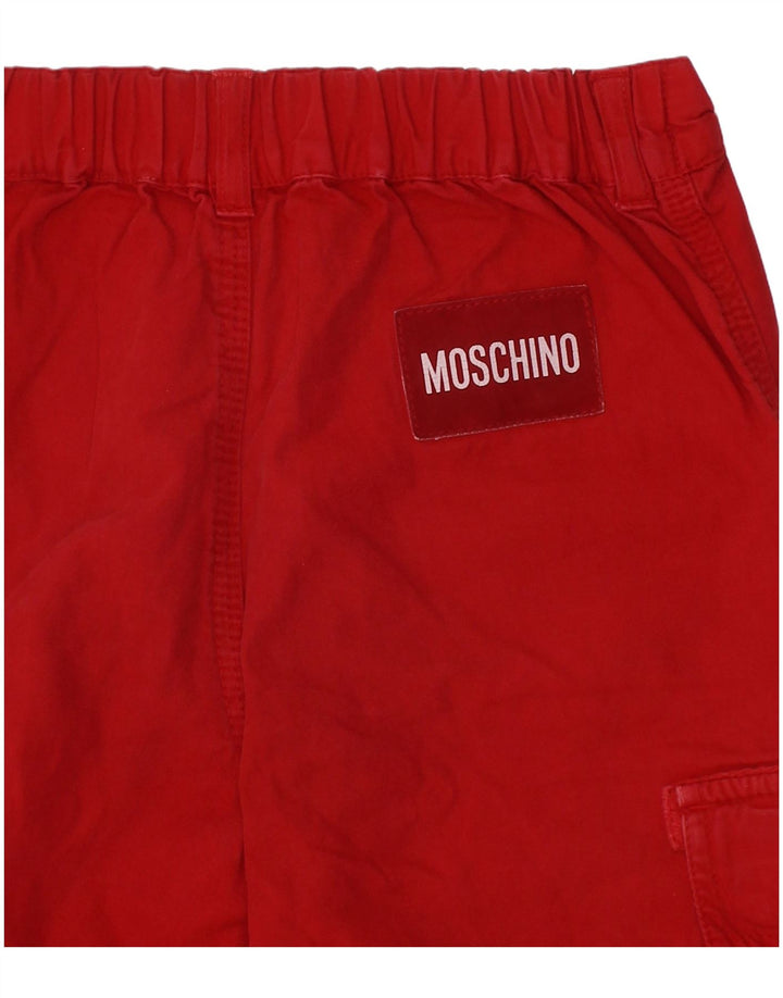 Moschino Cargo-Bermudashorts für Jungen, 4–5 Jahre, W22, rote Baumwolle