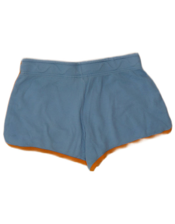 Nike Damen Sportshorts UK 10 Small Blaue Baumwolle