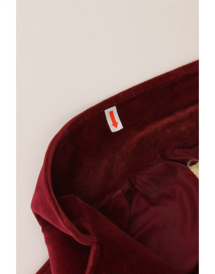 COUNTRY CASUALS Damen-Blazer aus Samt mit 2 Knöpfen, Gr. 14, Größe L, Burgunderrot