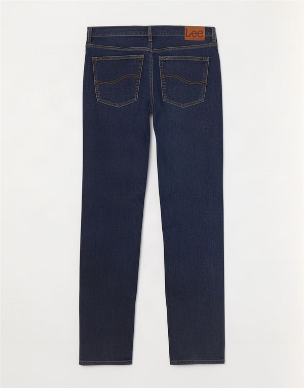 Lee Herren Brooklyn Straight Jeans W44 L34 Marineblau Baumwolle