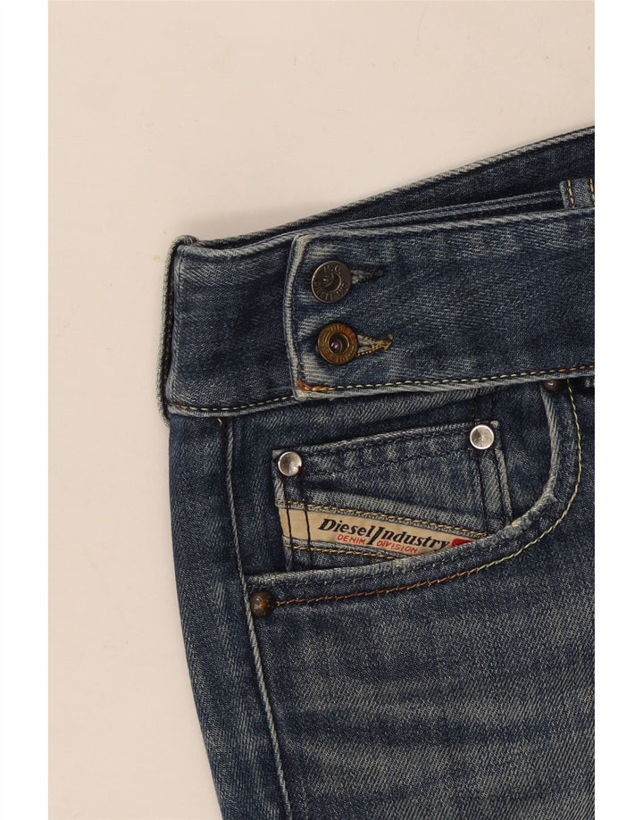 Diesel Damen Bootcut Jeans W28 L31 Blaue Baumwolle
