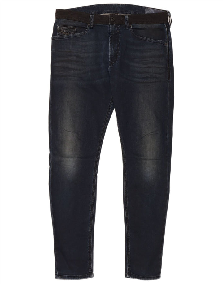 DIESEL Herren Spender Skinny Jeans W32 L30 Blaue Baumwolle