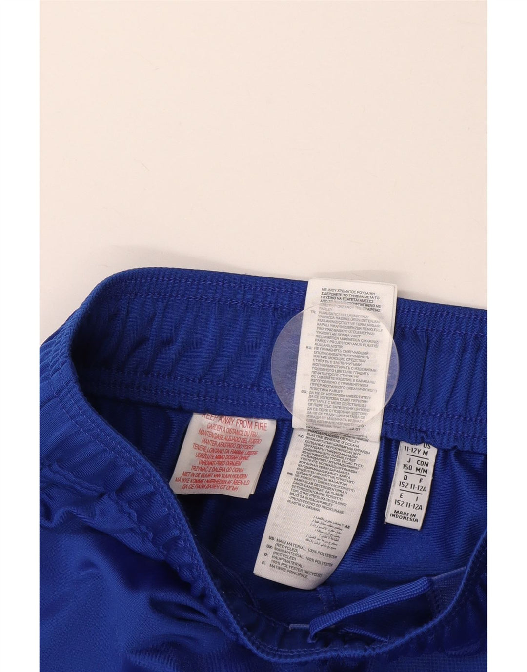 ADIDAS Jungen-Trainingshose, Jogginghose, 11–12 Jahre, blaues Polyester