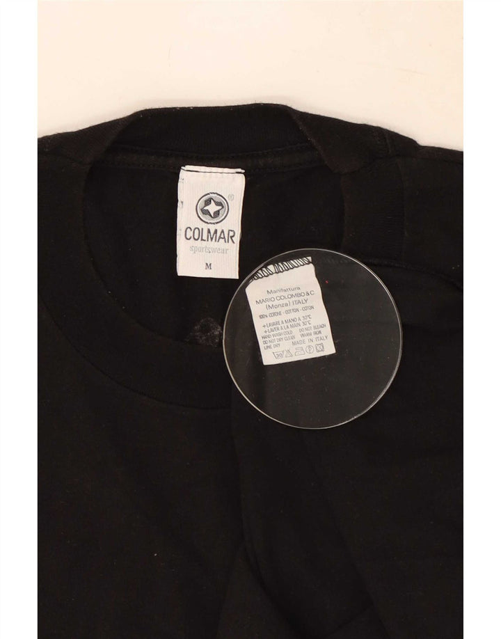 Colmar Herren Grafik T-Shirt Top Medium Schwarz Baumwolle