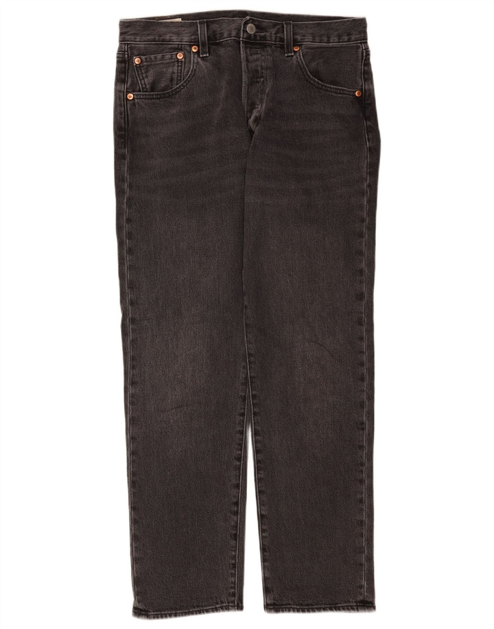 Levi's Herren 501 Straight Jeans W30 L28 Graue Baumwolle