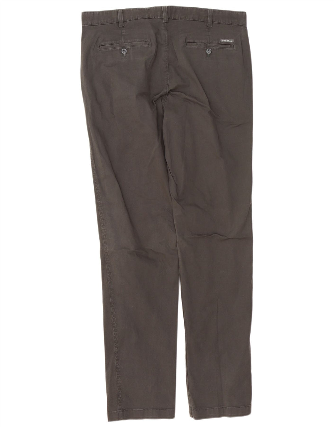EDDIE BAUER Gerade Chinohose für Herren, W36, L34, graue Baumwolle