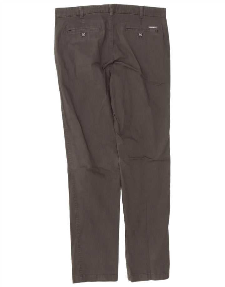 EDDIE BAUER Gerade Chinohose für Herren, W36, L34, graue Baumwolle