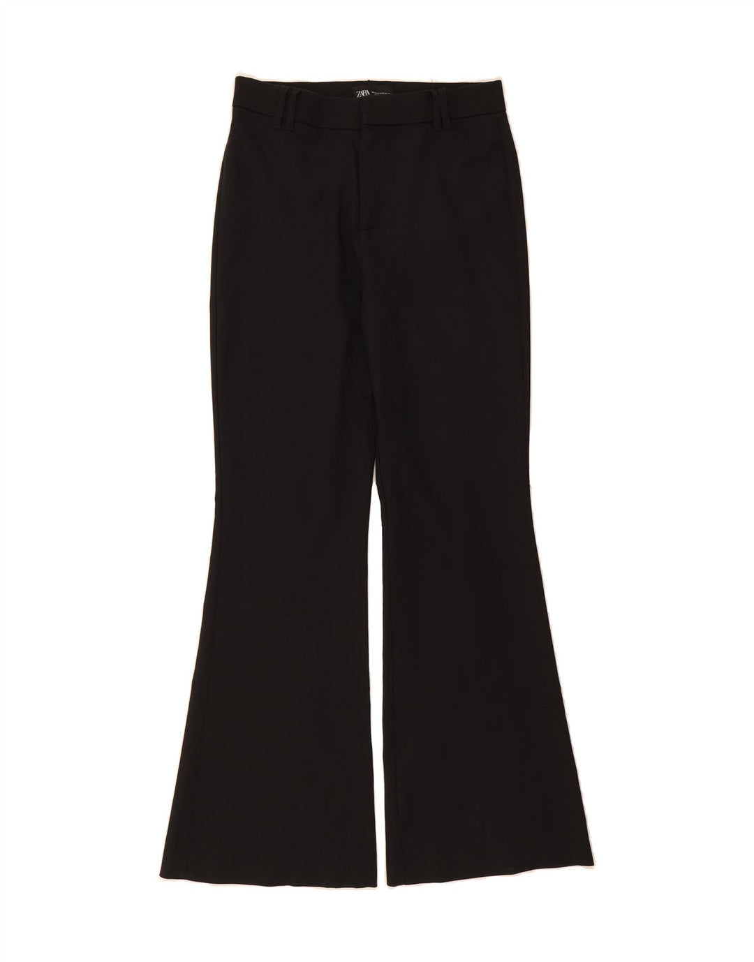 ZARA Womens Flare Casual Trousers Medium W28 L31 Black Vintage Zara and Second-Hand Zara from Messina Hembry 