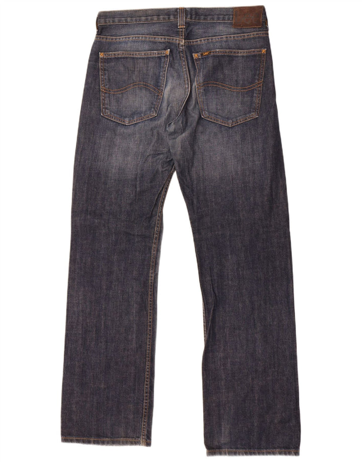 Lee Herren Kent Loose Fit Straight Jeans W32 L34 Marineblaue Baumwolle