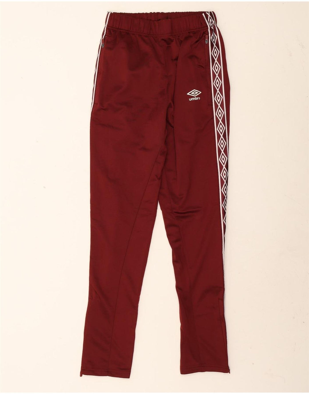 Umbro Herren-Trainingshose mit Grafik, Größe S, Burgunderrot, Polyester
