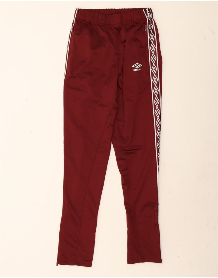 Umbro Herren-Trainingshose mit Grafik, Größe S, Burgunderrot, Polyester