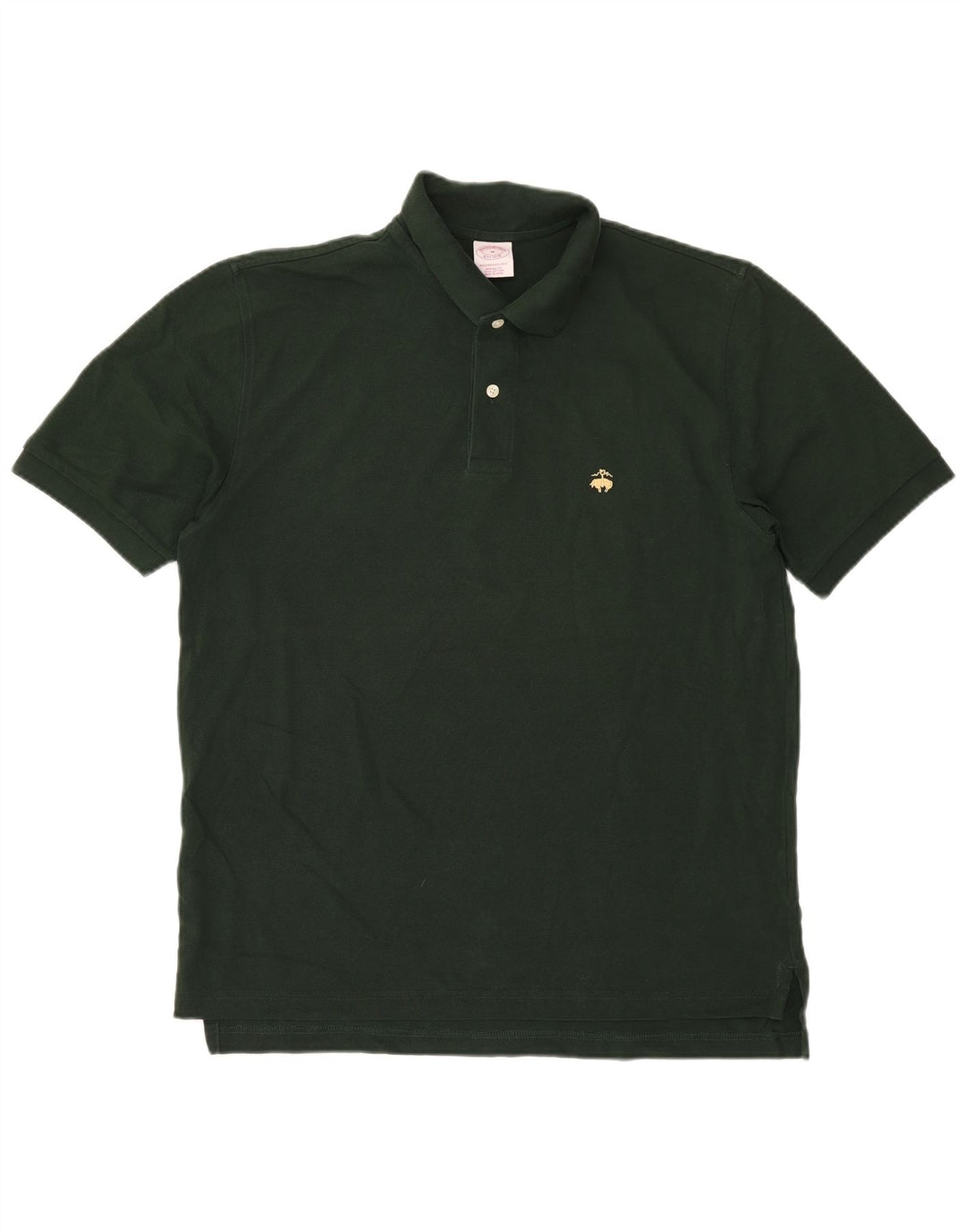 Brooks Brothers Herren-Poloshirt aus mittelgrüner Baumwolle