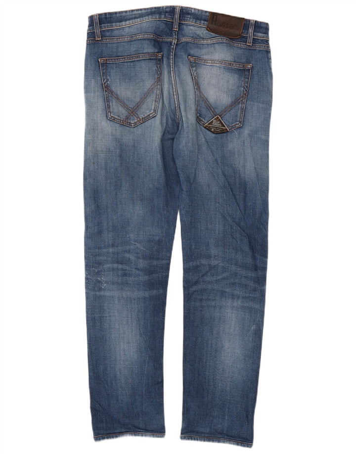 Roy Rogers Herren Slim Jeans W36 L30 Blaue Baumwolle