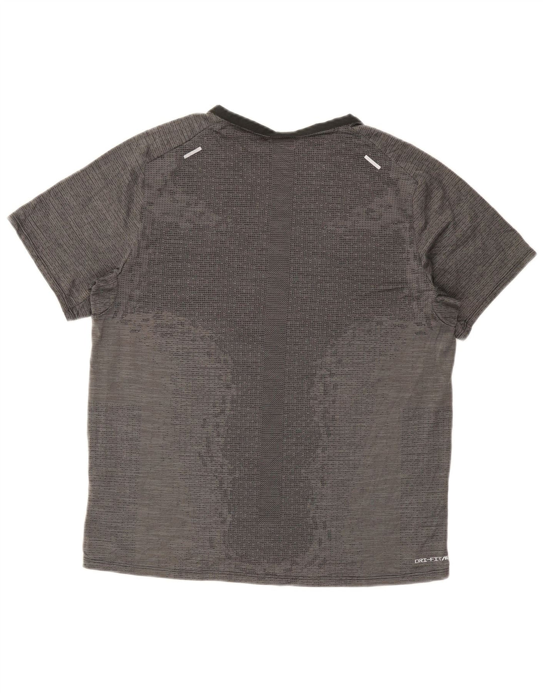 Nike Herren Dri Fit T-Shirt Top Large Grau Polyester Sport