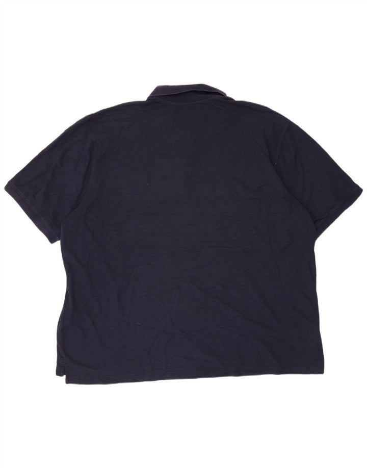 EDDIE BAUER Herren Poloshirt 2XL Marineblau Baumwolle