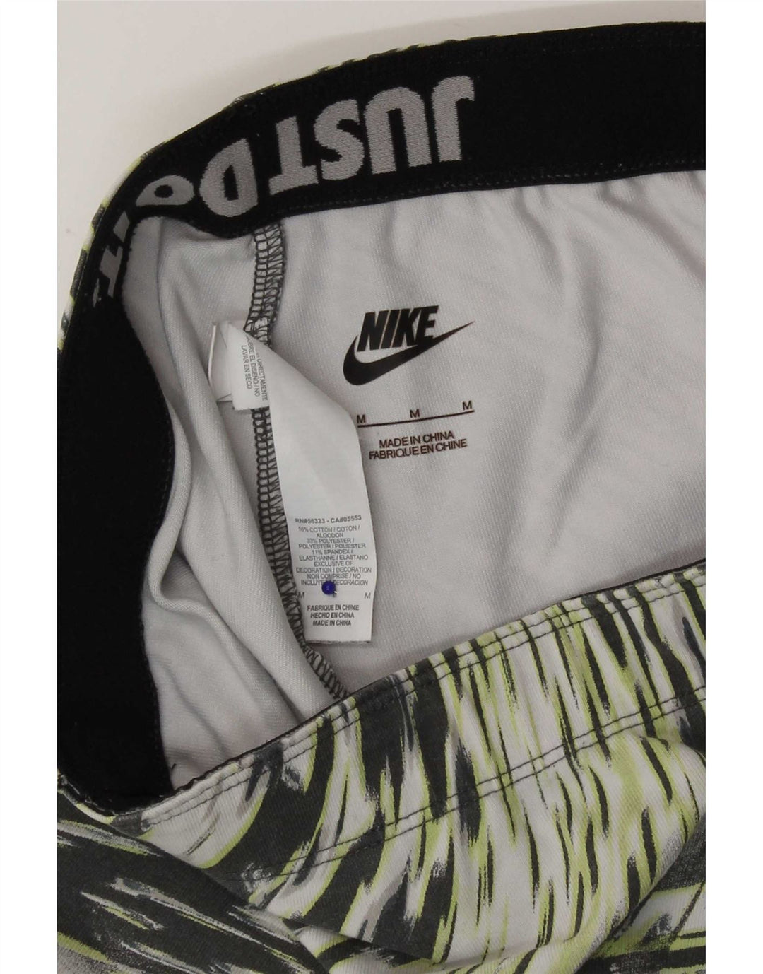 Nike Damen-Leggings UK 12, mittelgroß, mehrfarbig, Baumwolle mit Tiermuster