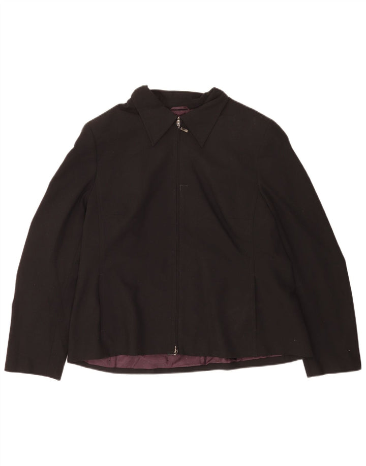 Marks & Spencer Damen-Blazer mit Standard-Passform, UK 18, XL, Schwarz, Polyester