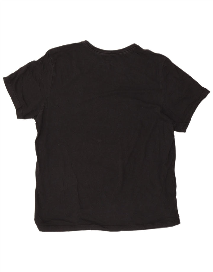 Nike Herren T-Shirt Top 2XL Schwarz Baumwolle