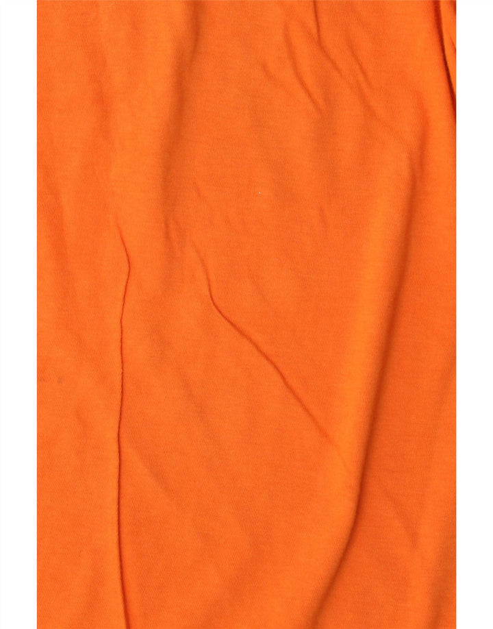 Kappa Damen T-Shirt Top UK 14 Medium Orange Baumwolle